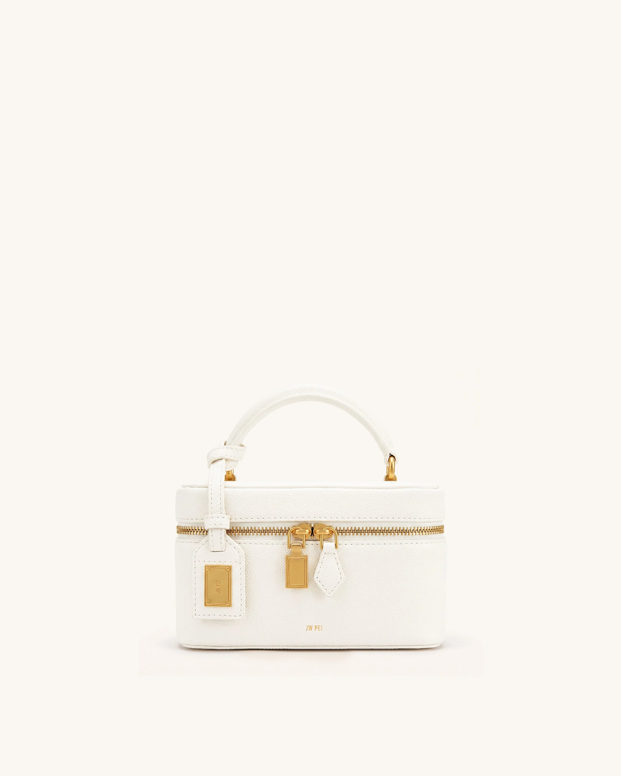 Cleo Box Shape Top Handle Bag - Off-white