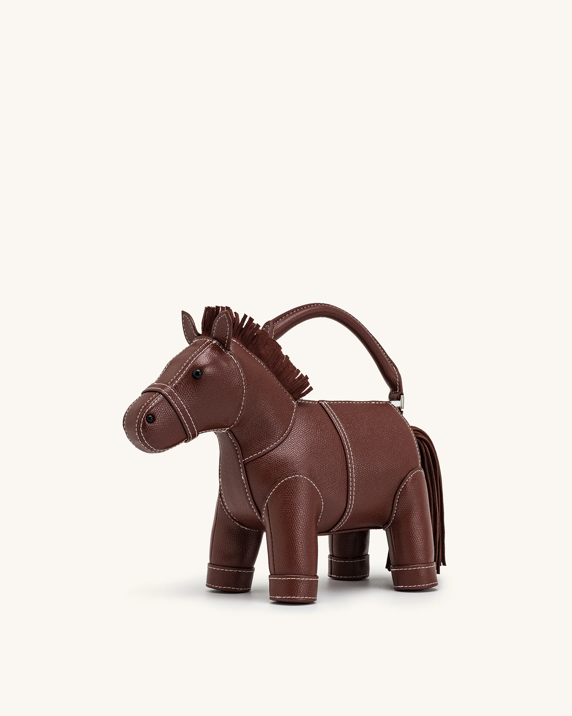 Harper Horse Top Handle Bag - Brown
