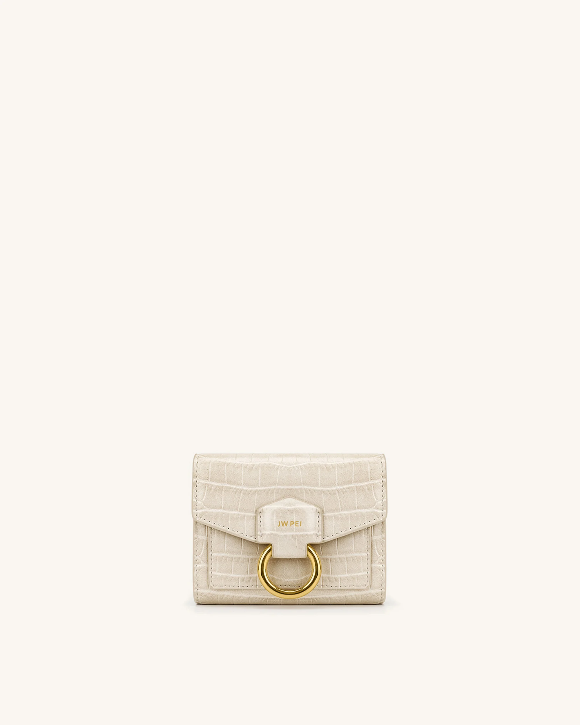 Stella Wallet - Ivory  Croc