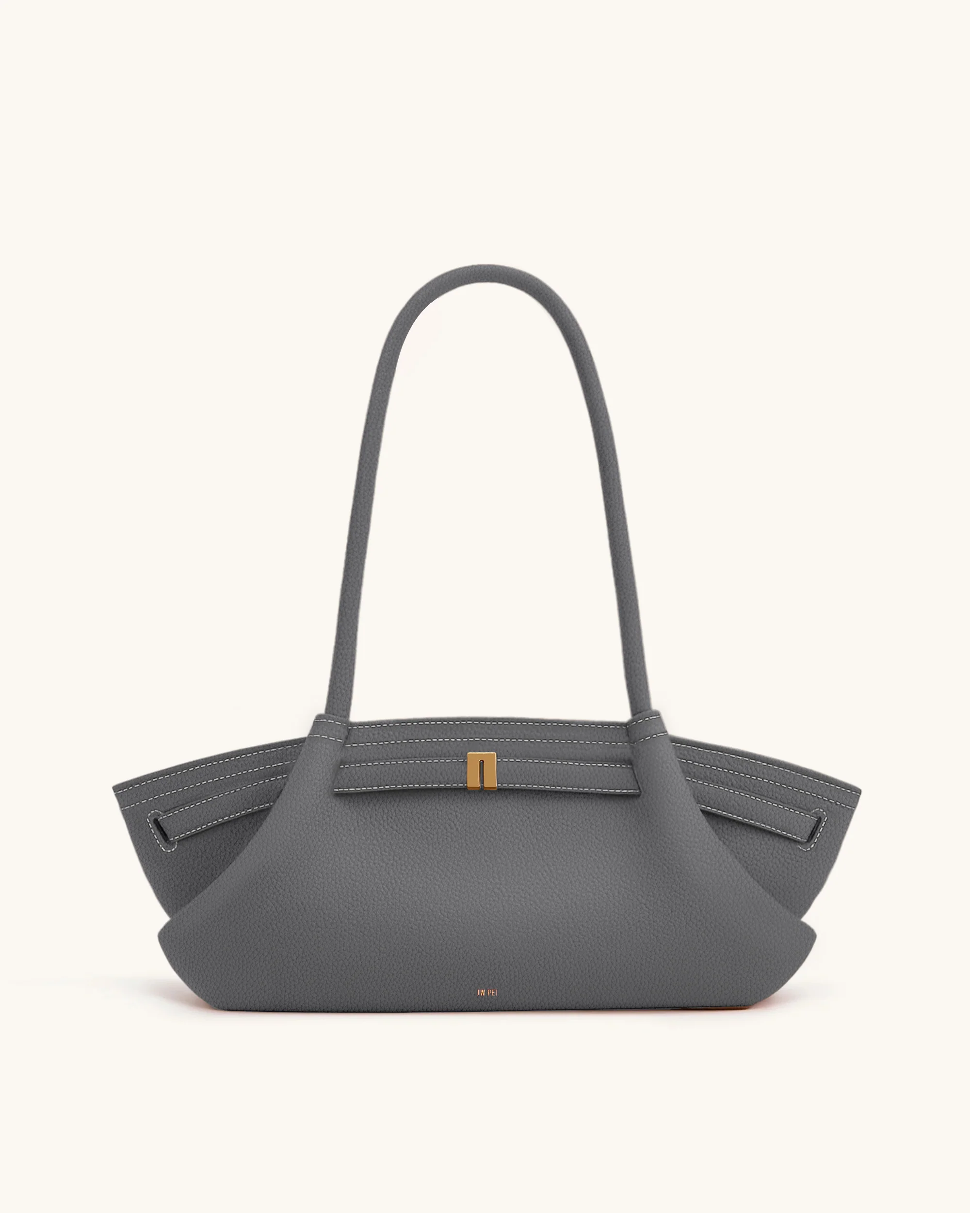 Hana Wide Tote Bag - Grey